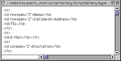 Sample Format Sheet