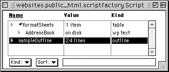 Sample Table