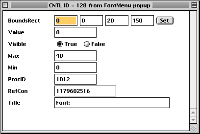 FontMenu Popup CNTL