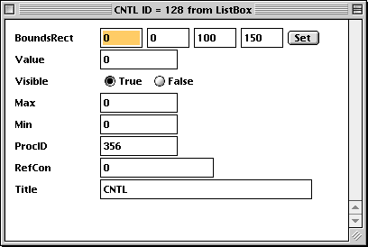 CNTL of List Box