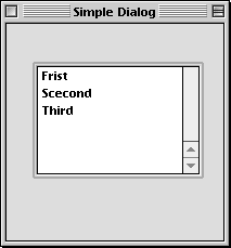 List Box Dialog